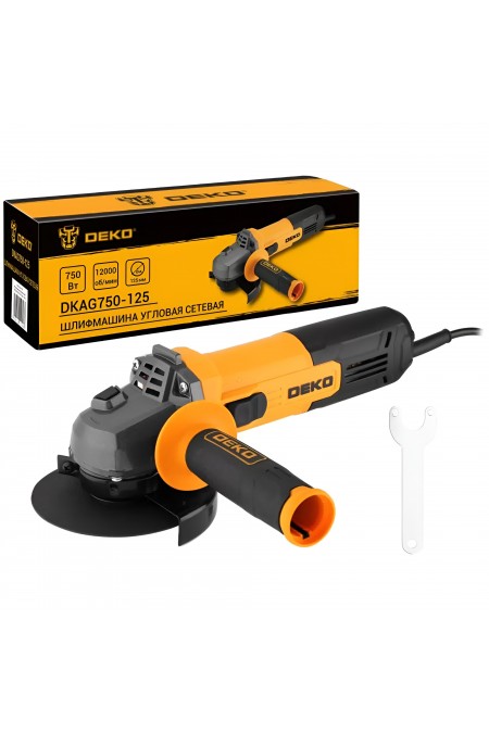 Шлифмашина угловая Deko DKAG750-125 