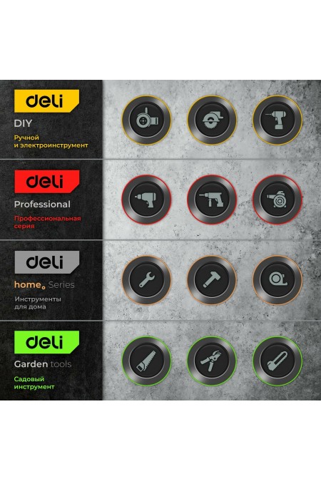 Шлифмашина угловая Deli DE-JM125-2E 9