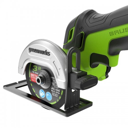 Шлифмашина угловая GreenWorks GD24UCS (3402007) без АКБ и ЗУ 4