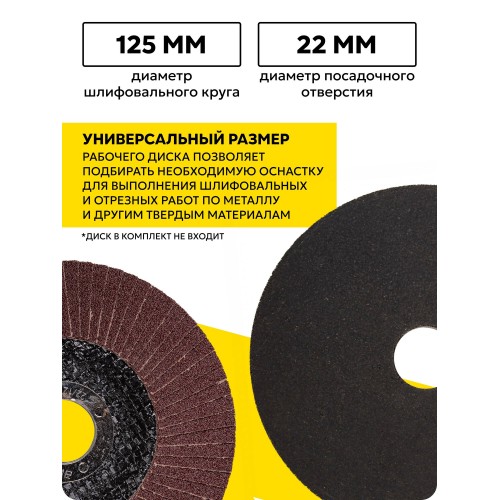 Шлифмашина угловая Ресанта УШМ-125/1100 ПП (75/12/15) 3