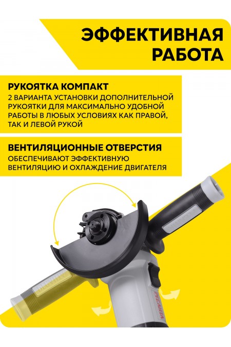 Шлифмашина угловая Ресанта УШМ-125/1400 ЭПП (75/12/14) 4