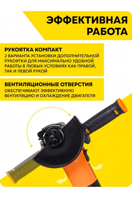 Шлифмашина угловая Вихрь УШМ-125/1400 ЭПП (72/12/24) 4