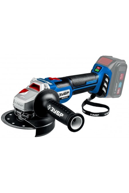 Шлифмашина угловая ЗУБР AB-125 бех АКБ 1