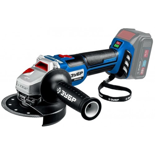 Шлифмашина угловая ЗУБР AB-125 бех АКБ 1