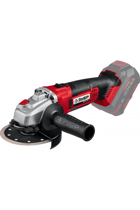 Шлифмашина угловая ЗУБР УШМ-18-125 без АКБ 