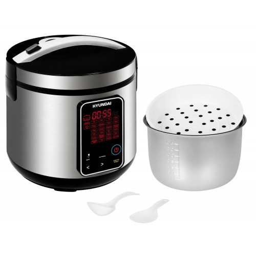 Мультиварка Hyundai HYMC-2400 (серебристый/черный) 12