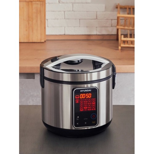 Мультиварка Hyundai HYMC-2400 (серебристый/черный) 15