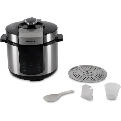 Мультиварка-скороварка Hyundai HYMC-1618 (серебристый/черный) 7
