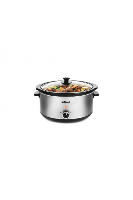 Медленноварка Kitfort КТ-208 (серебристый) 