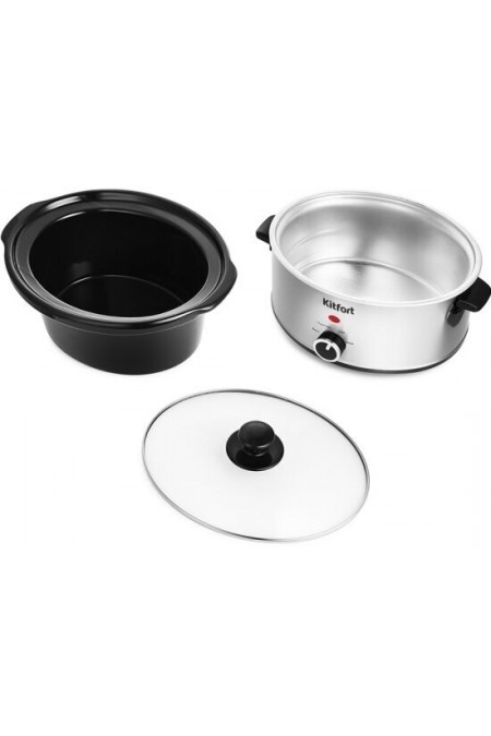 Медленноварка Kitfort КТ-208 (серебристый) 1