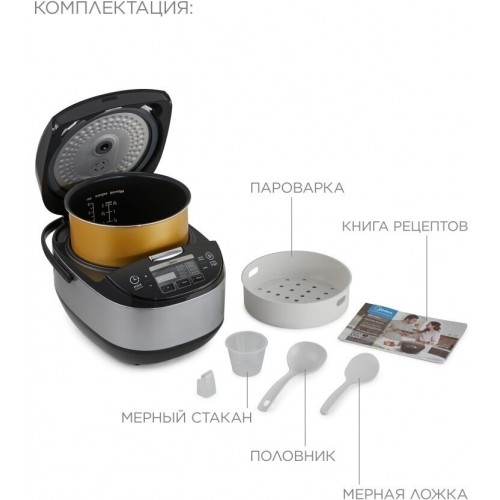 Мультиварка Midea MPC-6020 (черный/серебристый) 7
