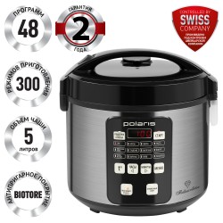 Мультиварка Polaris PMC 0593AD (нержавеющая сталь/черный)