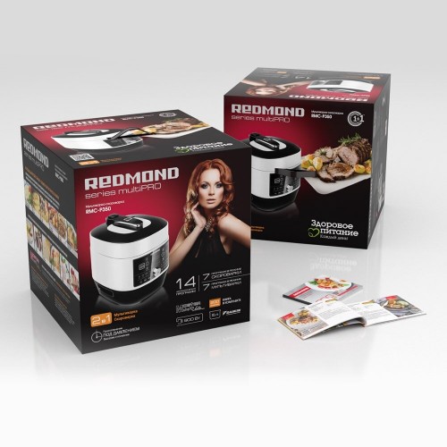 Мультиварка-скороварка REDMOND RMC-P350 (белый/черный) 8