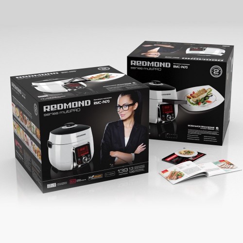 Мультиварка-скороварка REDMOND RMC-P470 (белый/черный) 8