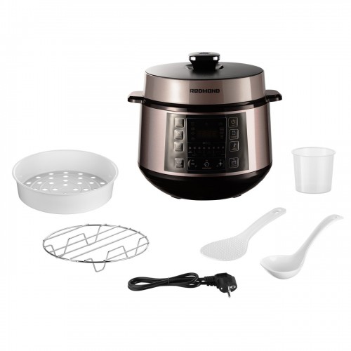 Мультиварка-скороварка REDMOND RMC-PM505 (серый/бежевый) 8