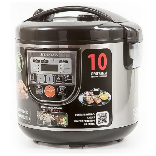 Мультиварка SUPRA MCS-5114 (серебристый/черный) 4