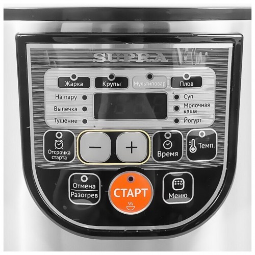 Мультиварка SUPRA MCS-5114 (серебристый/черный) 6