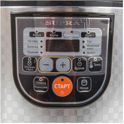 Мультиварка SUPRA MCS-5114 (серебристый/черный) 7