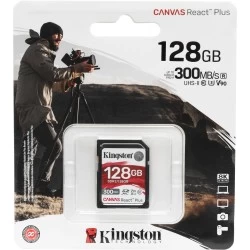 Карта памяти Kingston SDXC Canvas React Plus SDR2/128GB 128GB (черный)