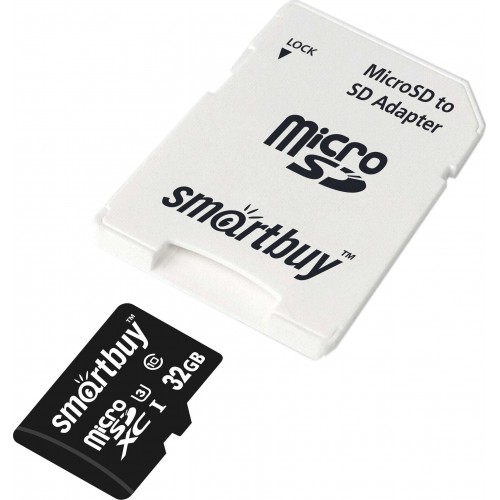 Карта памяти SMARTBUY MICRO SDHC CLASS10 PRO U3 R/W: 90/70 MB/S (SB32GBSDCL10U3-01) 32GB (с адаптером SD) 1