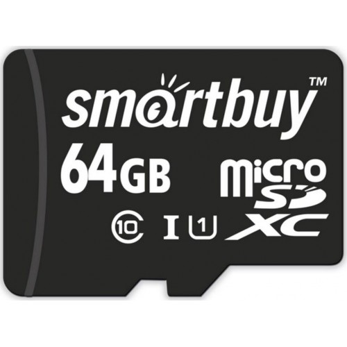 Карта памяти SMARTBUY MicroSDXC Class10 UHS-1 (SB64GBSDCL10-00) 64GB (черный) 3
