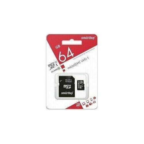 Карта памяти SMARTBUY MicroSDXC Class10 UHS-1 (SB64GBSDCL10-00) 64GB (черный) 7
