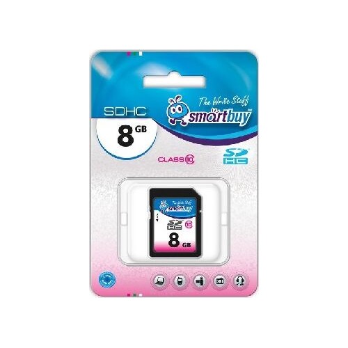 Флешка SMARTBUY SDHC Class10 (SB8GBSDHCCL10) 8GB (черный) 