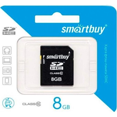 Флешка SMARTBUY SDHC Class10 (SB8GBSDHCCL10) 8GB (черный) 2