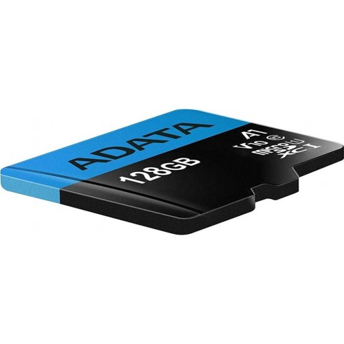 Карта памяти ADATA MicroSDHC Class10 UHS-I A1 128GB + SD адаптер (AUSDX128GUICL10A1-RA1) 2