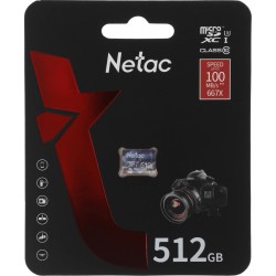 Карта памяти Netac microSDHC P500 ULTRA 512GB (NT02P500ULT-512G-S) (без SD адаптера)