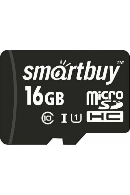 Флешка SMARTBUY MicroSDHC Class10 LE 16GB (SB16GBSDCL10-01LE) + SD адаптер 5