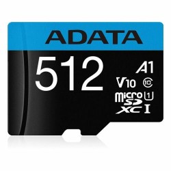 Карта памяти ADATA MICRO SDXC AUSDX512GUICL10A1-RA1 512GB + SD адаптер (черный)