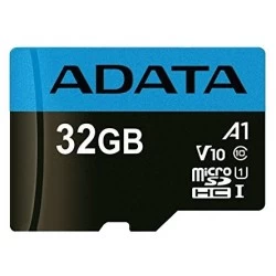 Карта памяти ADATA Premier microSDHC UHS-I U1 V10 A1 Class10 32GB + SD адаптер (AUSDH32GUICL10A1-RA1) (черный)