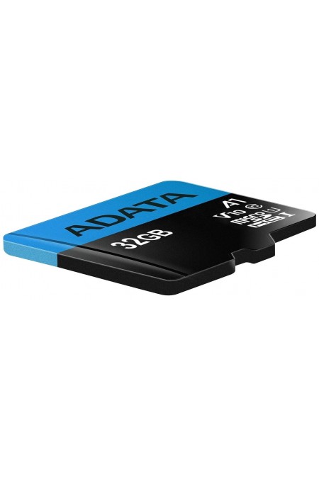 Карта памяти ADATA Premier microSDHC UHS-I U1 V10 A1 Class10 32GB + SD адаптер (AUSDH32GUICL10A1-RA1) (черный) 2