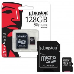 Карта памяти GoPower microSD Class10 UHS-I (U3) V30 128GB + SD адаптер (черный)
