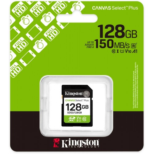 Карта памяти Kingston Canvas Select Plus SDS3/128GB Class 10 128GB (черный) 2