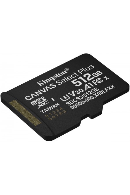 Карта памяти Kingston microSDXC Canvas Select Plus V30 A1 512GB SDCS3/512GBSP 1