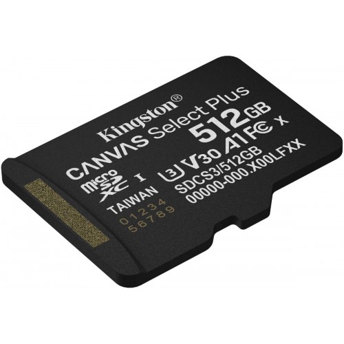 Карта памяти Kingston microSDXC Canvas Select Plus V30 A1 512GB SDCS3/512GBSP 1