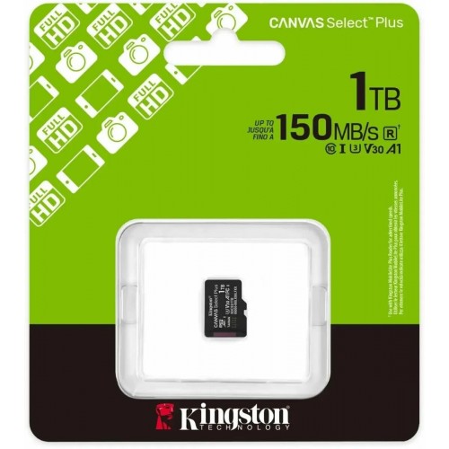 Карта памяти Kingston microSDXC Canvas Select Plus V30 A1 SDCS3/1TBSP (черный) 2