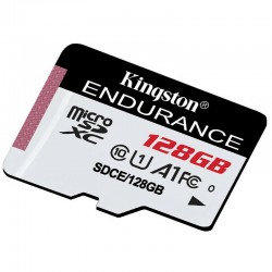 Карта памяти Kingston microSDXC High Endurance SDCE 128GB без адаптера (черный/белый)