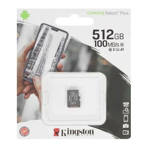 Карта памяти Kingston SDCS2 512GB (SDCS2/512GBSP) (черный) 1