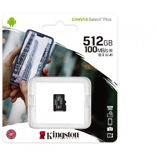 Карта памяти Kingston SDCS2 512GB (SDCS2/512GBSP) (черный) 8