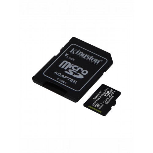 Карта памяти Kingston SDCS2/SP 128GB + SD адаптер (SDCS2/128GB) (черный) 1