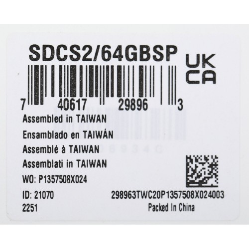 Карта памяти Kingston SDCS2/SP 64GB (SDCS2/64GBSP) (черный) 7