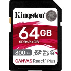 Карта памяти Kingston SDHC UHS-I Class U3 V90 DR2/64GB (черный)