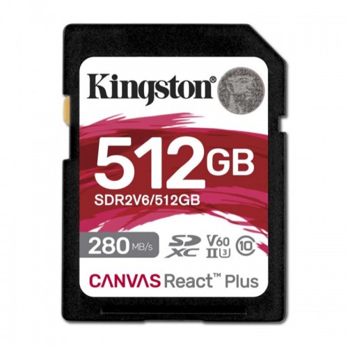 Карта памяти Kingston SDXC Canvas React Plus SDR2V6/512GB 512GB (черный) 3