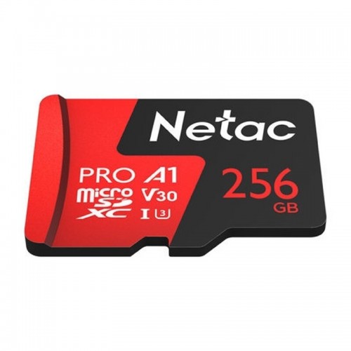 Карта памяти Netac MicroSD P500 Extreme Pro 256GB + SD адаптер (NT02P500PRO-256G-R) (черный/красный) 7