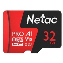Карта памяти Netac MicroSD P500 Extreme Pro (NT02P500PRO-032G-S) 32GB (красный)
