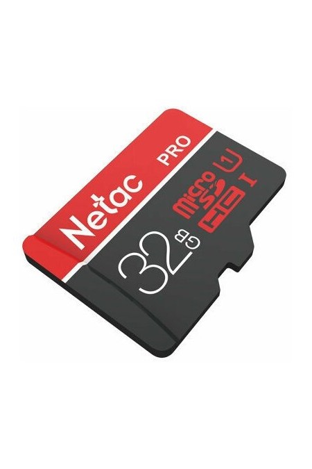 Карта памяти Netac MicroSD P500 Extreme Pro (NT02P500PRO-032G-S) 32GB (красный) 1
