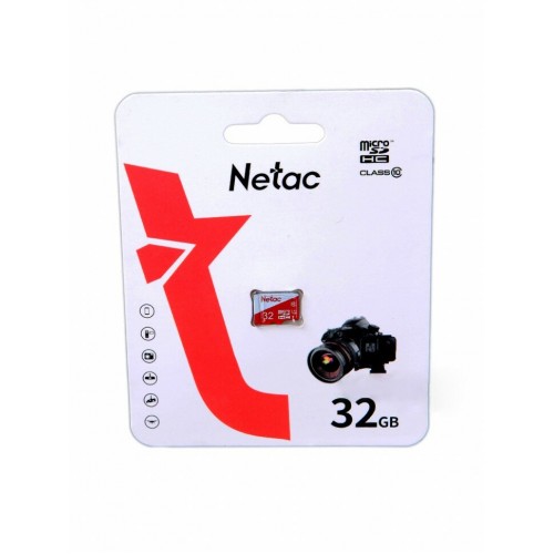 Карта памяти Netac P500 ECO microSDHC UHS-I U1 90 МБ/с Class 10 + SD адаптер (NT02P500ECO-032G-R) (белый/красный) 3